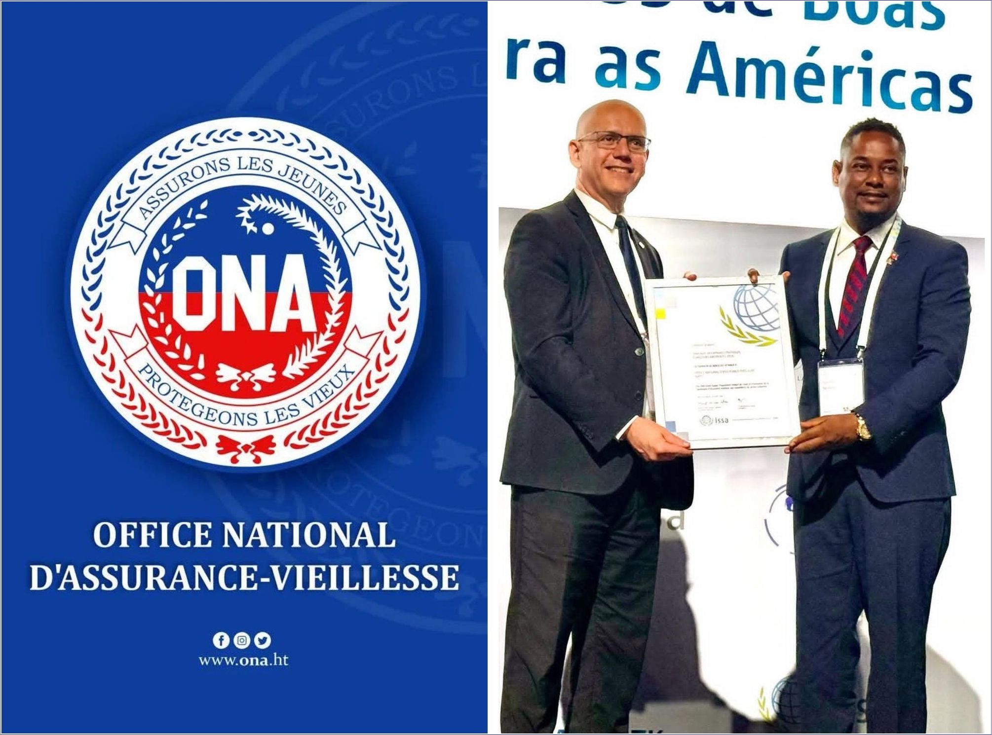 L’ONA récompensé à l’international pour ses bonnes pratiques en sécurité sociale